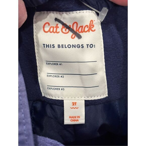 Cat & Jack navy blue snow pants/snow bibs toddler size 2 - Picture 10 of 11